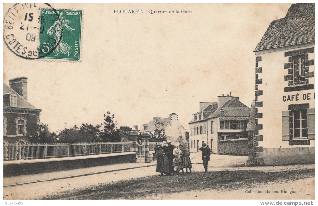 ( CPA 22 )  PLOUARET  / Quartier De La Gare  - - Plouaret