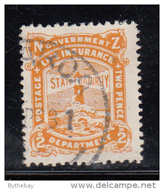 New Zealand Used Scott #OY19 2p Lighthouse, Yellow - Gebraucht