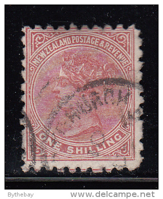 New Zealand Used Scott #67 1sh Queen Victoria - Gebruikt