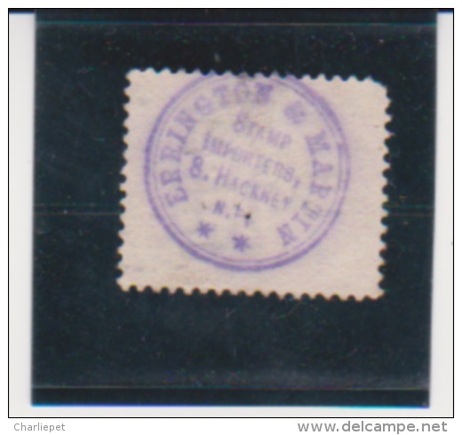 Great Britain Scott # O4 Errington & Martin Stamp Importers Ad On Back Of Stamp - Service