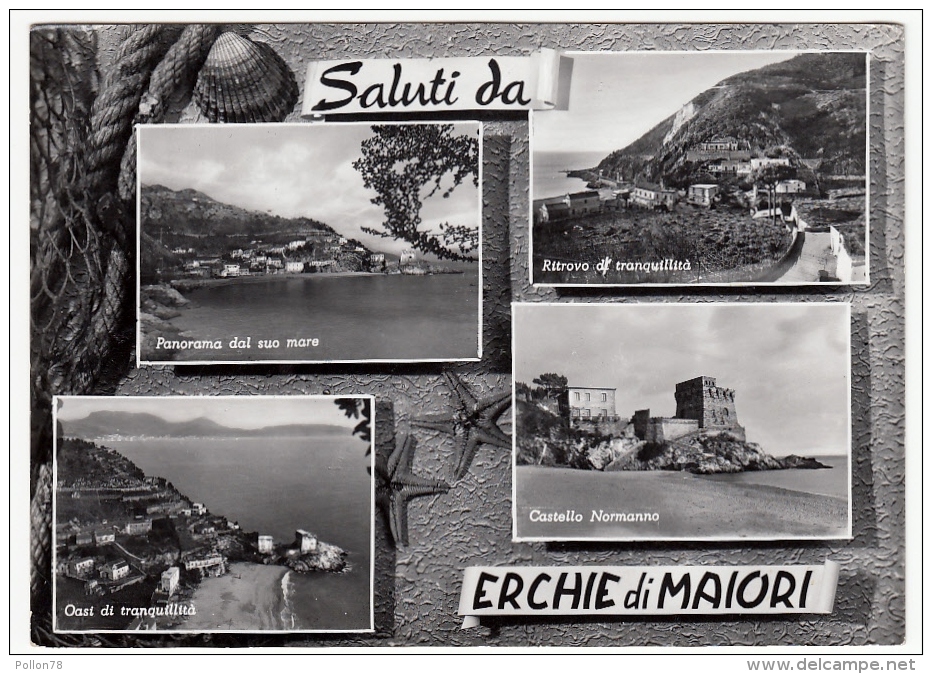SALUTI DA ERCHIE DI MAIORI - SALERNO - 1961 - Salerno