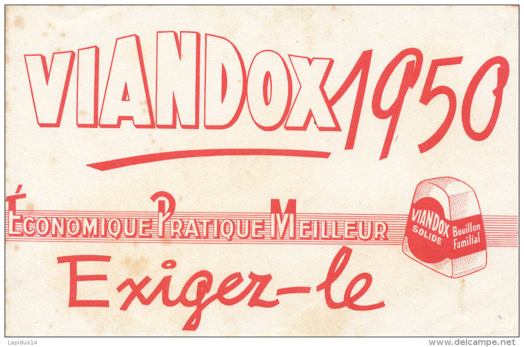 BU 1332 / BUVARD    VIANDOX  1950 - Soups & Sauces