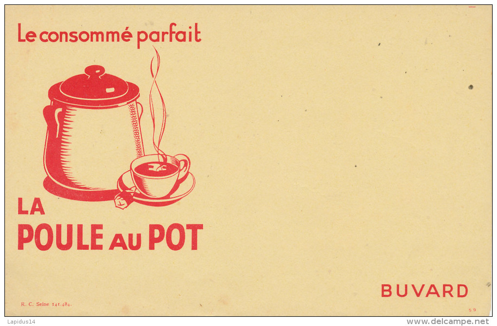 BU 1333 / BUVARD    LA POULE AU POT - Soups & Sauces