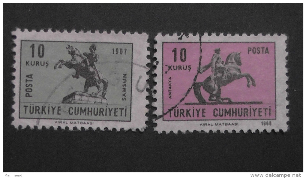 Turkey - 1968 - Mi:2113-4 O - Look Scan - Oblitérés