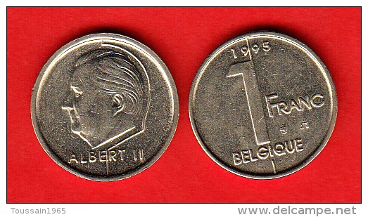 Monnaie  De Circulation Belgique (réf 110) 1 Franc Acier,type Elstrom + 1995  Fr + - 1 Franc