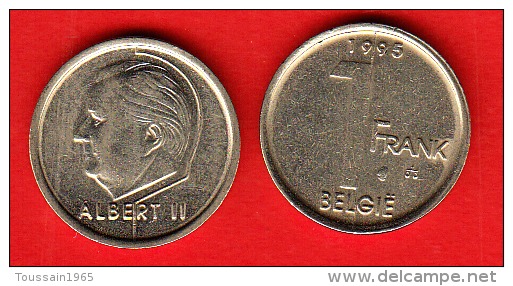 Monnaie  De Circulation Belgique (réf 111) 1 Franc Acier,type Elstrom + 1995  Fl + - 1 Frank