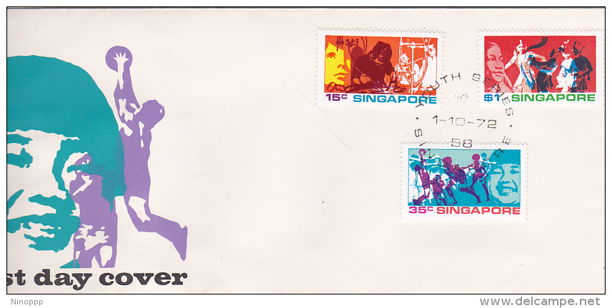 Singapore 1972 Youths  FDC - Singapore (1959-...)