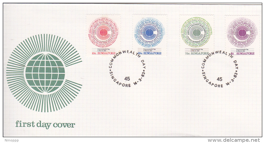 Singapore 1983 Commonwealth Day FDC - Singapour (1959-...)