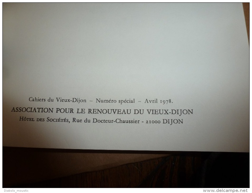 1978 RESTAURER SANS DEFIGURER Les Habitations En Côte D'Or  Par Jean-François Devalière - Basteln