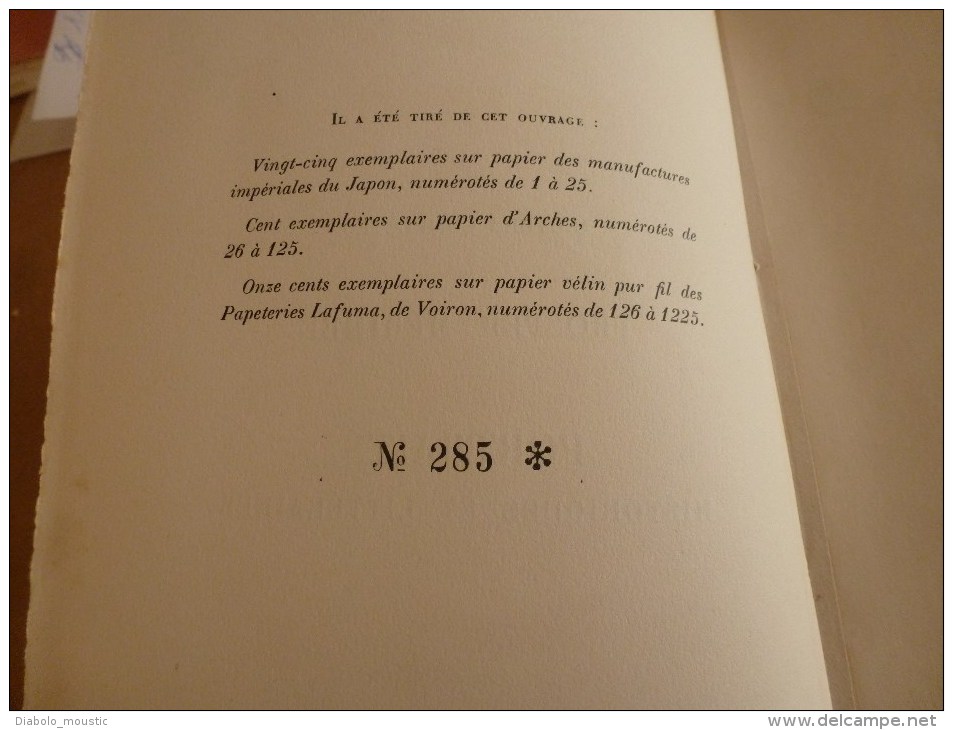 1928  PROSPER MERIMEE Portrait Historiques Et Littéraires Par Pierre Jourda (tirage Numéroté 285) - 1901-1940