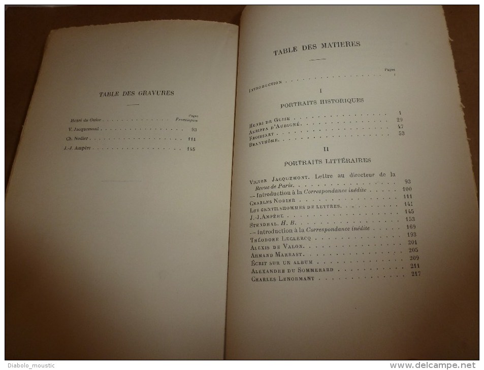 1928  PROSPER MERIMEE portrait historiques et littéraires par Pierre Jourda (tirage numéroté 285)