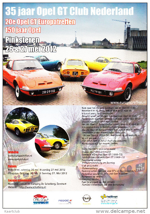 OPEL GT CLUB Nederland Magazine - Nr. 4  Winter  2011/2012 - Andere & Zonder Classificatie