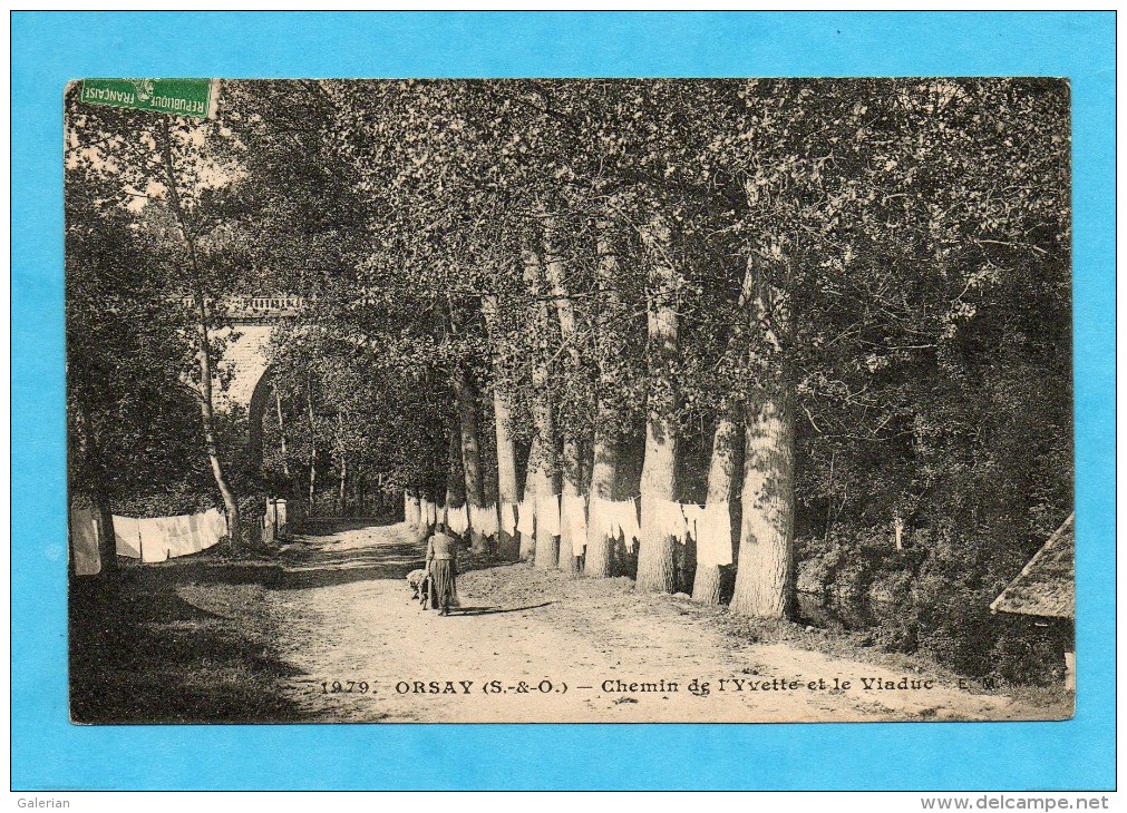 Orsay ( Essonne ). - Chemin De L´Yvette Et Le Viaduc. - Orsay