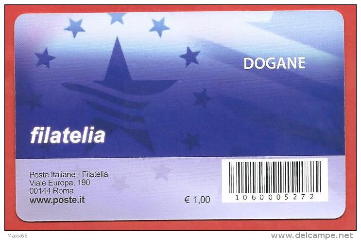 TESSERA FILATELICA ITALIA - 2011 - 10º Anniversario Delle Agenzie Fiscali - Agenzia Delle Dogane - Tarjetas Filatélicas