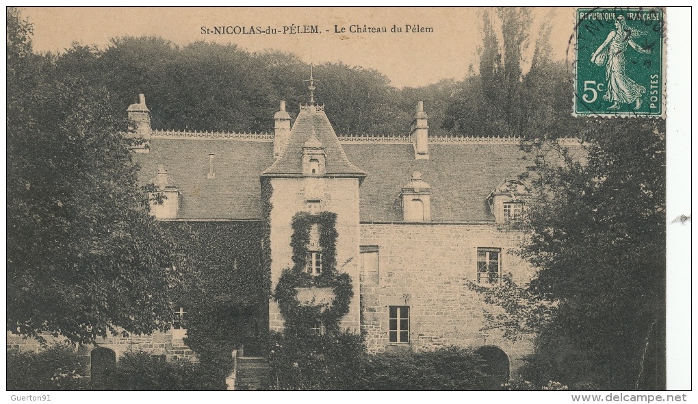 ( CPA 22 )  ST-NICOLAS-DU-PÉLEM  /  Le Château Du Pélem  - - Saint-Nicolas-du-Pélem