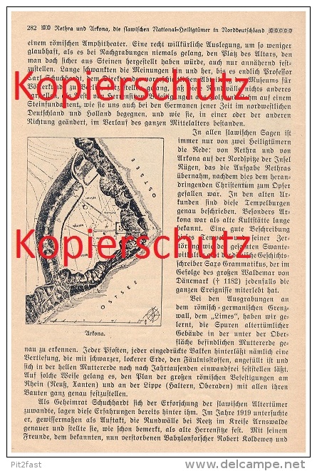 Original Zeitungsbericht - 1926 - Rethra - Tollensesee Neubrandenburg Und Arkona , Heiligtum Der Slawen !!! - Neubrandenburg