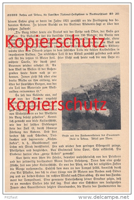Original Zeitungsbericht - 1926 - Rethra - Tollensesee Neubrandenburg Und Arkona , Heiligtum Der Slawen !!! - Neubrandenburg