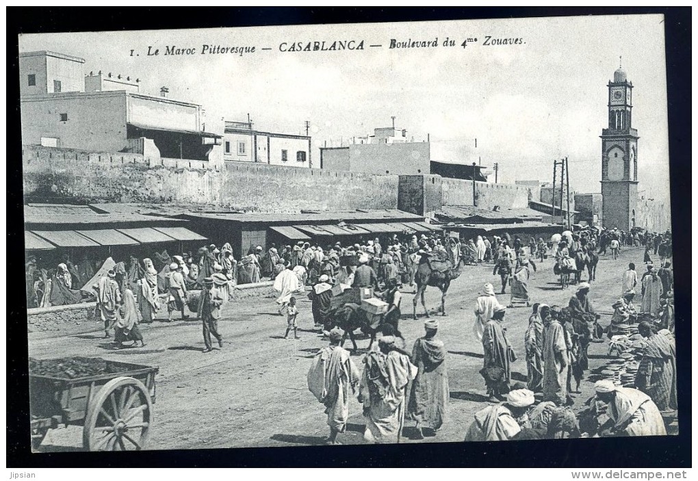 Cpa Du Maroc Casablanca Boulevard Du 4è Zouaves    JA15 35 - Casablanca