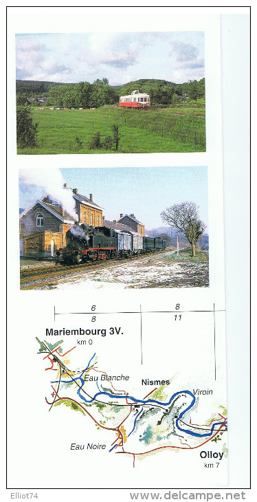 MARIEMBOURG - TROIS VALLEES - CHEMIN DE FER A VAPEUR (Dépliant 8 Pages) - Toeristische Brochures