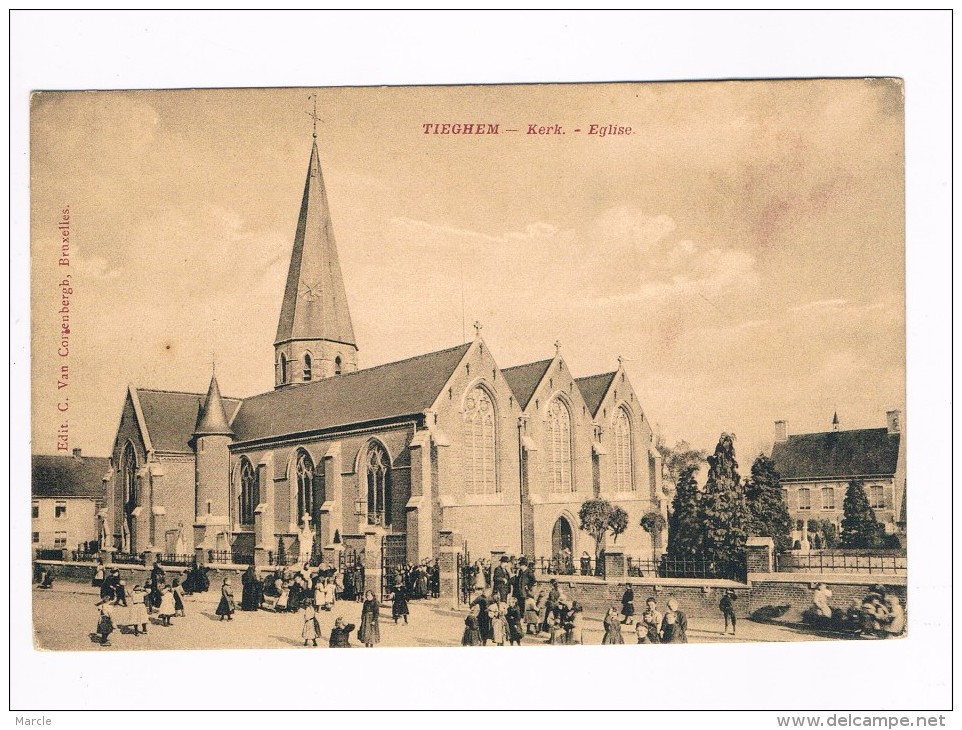 Tieghem  - Tiegem  Kerk Eglise   Edit. C Van Cortenbergh, Bruxelles - Anzegem