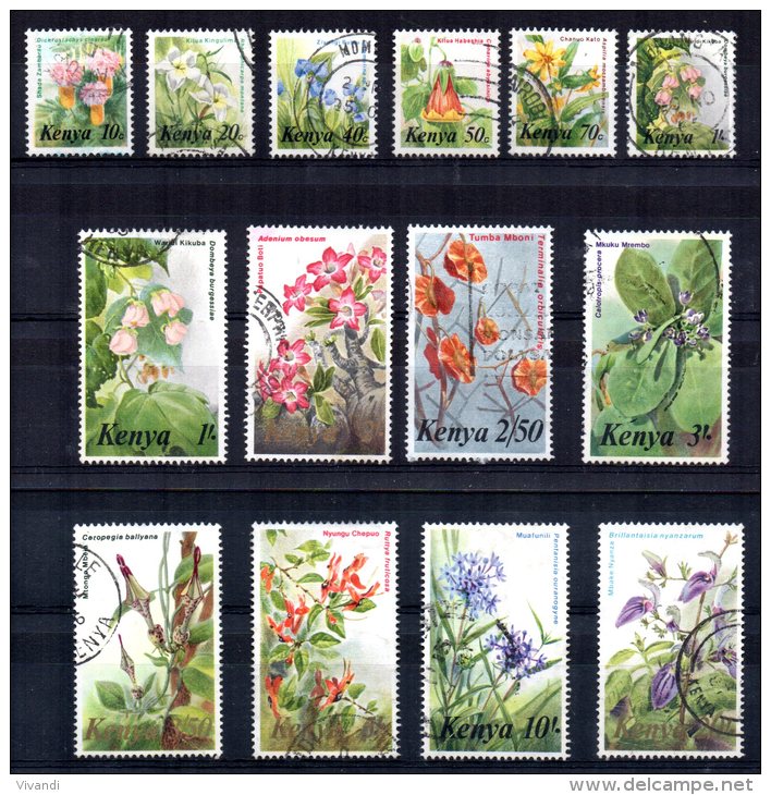 Kenya - 1983/85 - Flowers (Part Set) - Used - Kenia (1963-...)