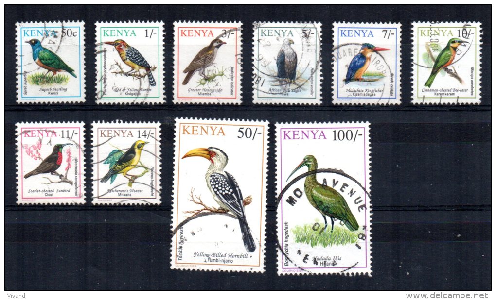 Kenya - 1993/94 - Birds (Part Set) - Used - Kenia (1963-...)