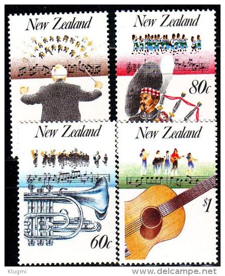 NEUSEELAND NEW ZEALAND [1986] MiNr 0974-77 ( **/mnh ) Musik - Unused Stamps