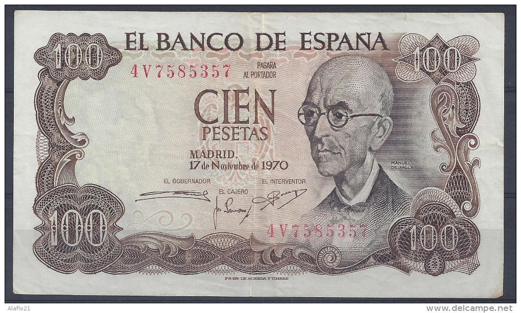 BILLET 100 PESETAS - 17 Novembre 1970 - 100 Pesetas