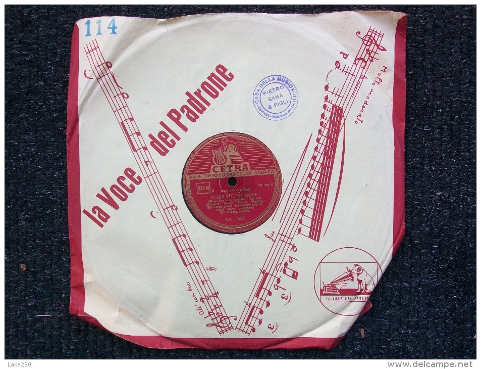 CETRA       LA CUMPARSITA  /  AFTER YOU'VE GONE - 78 Rpm - Schellackplatten