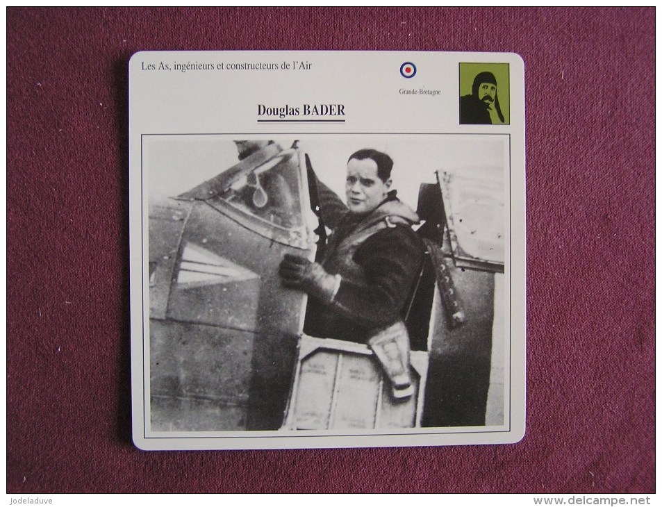 DOUGLAS BADER    FICHE AVION Avec Description  Aircraft Aviation - Avions