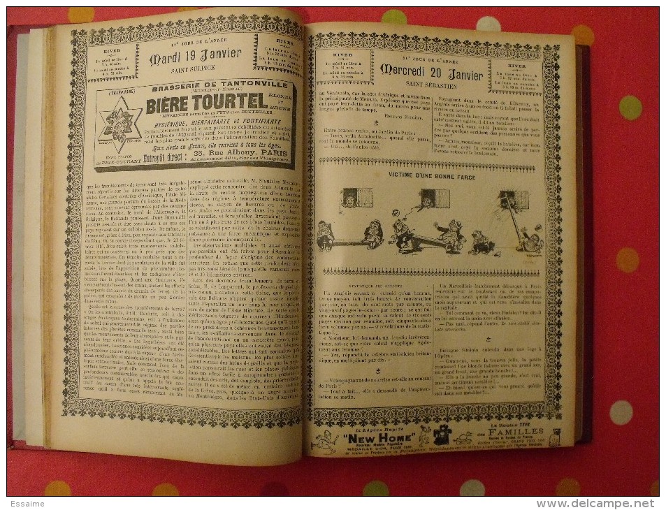 Grand Almanach Français illustré (musée des familles) 1897. Delagrave Paris. env. 400 pages