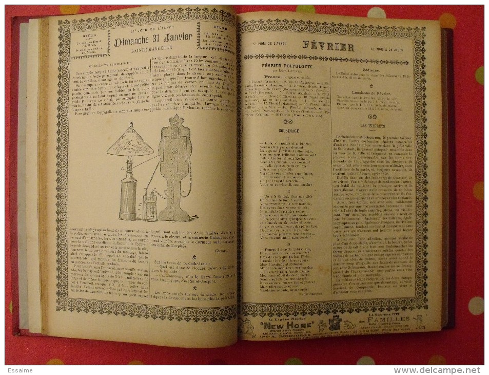 Grand Almanach Français illustré (musée des familles) 1897. Delagrave Paris. env. 400 pages