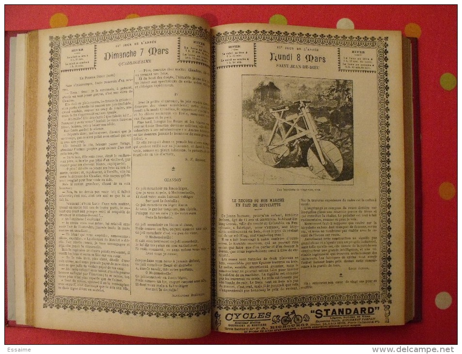 Grand Almanach Français illustré (musée des familles) 1897. Delagrave Paris. env. 400 pages