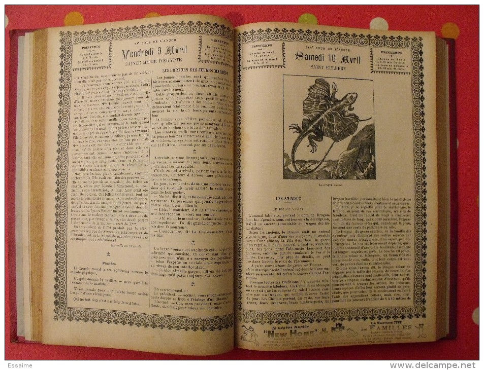 Grand Almanach Français illustré (musée des familles) 1897. Delagrave Paris. env. 400 pages