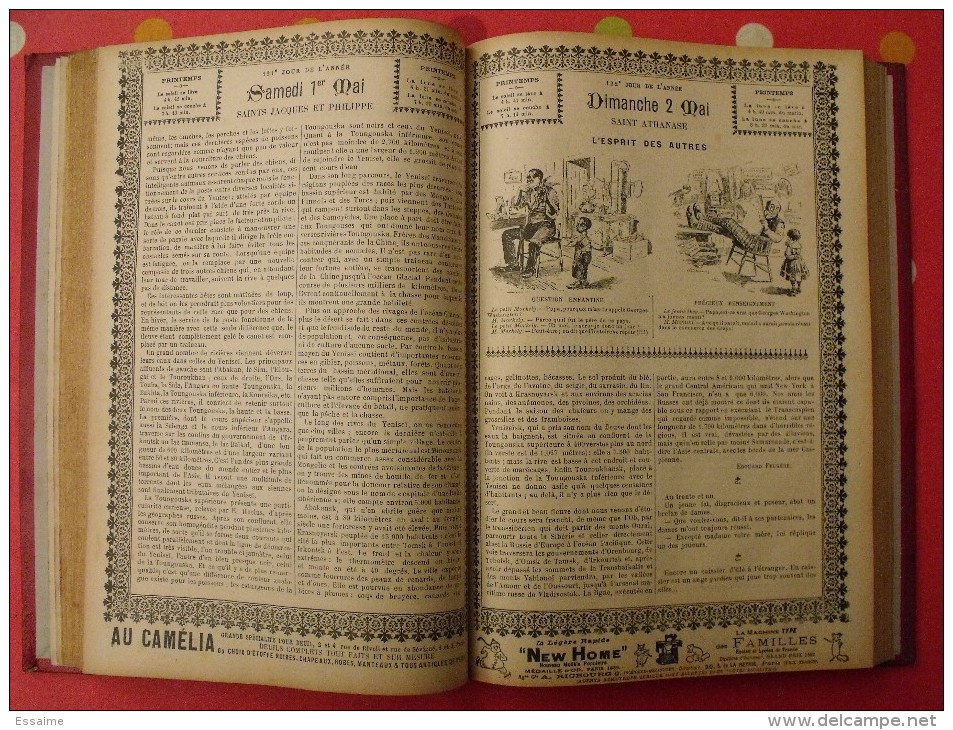 Grand Almanach Français illustré (musée des familles) 1897. Delagrave Paris. env. 400 pages