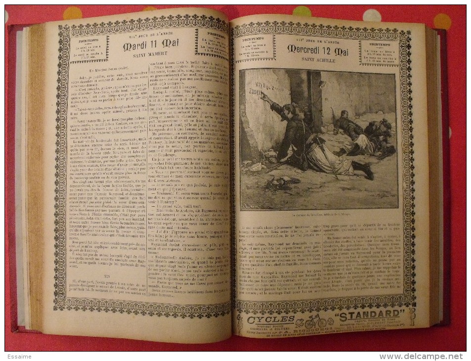 Grand Almanach Français illustré (musée des familles) 1897. Delagrave Paris. env. 400 pages