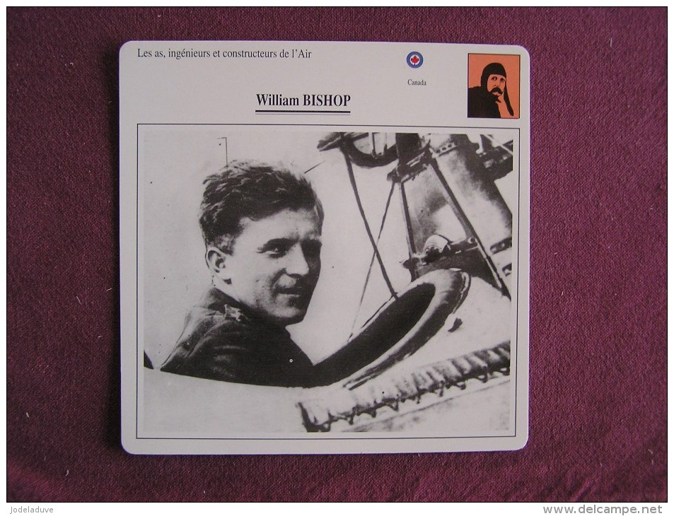 WILLIAM BISHOP     FICHE AVION Avec Description  Aircraft Aviation - Avions
