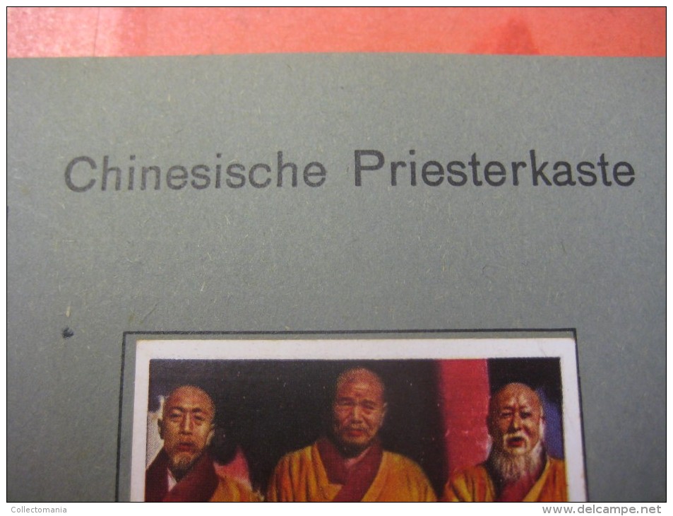 4 postcards & 8 chromos TIBET +gravures, lithos, album pages - Thibétan Ladak Lama Sven Hédin Lhassa Yak VERY GOOD litho