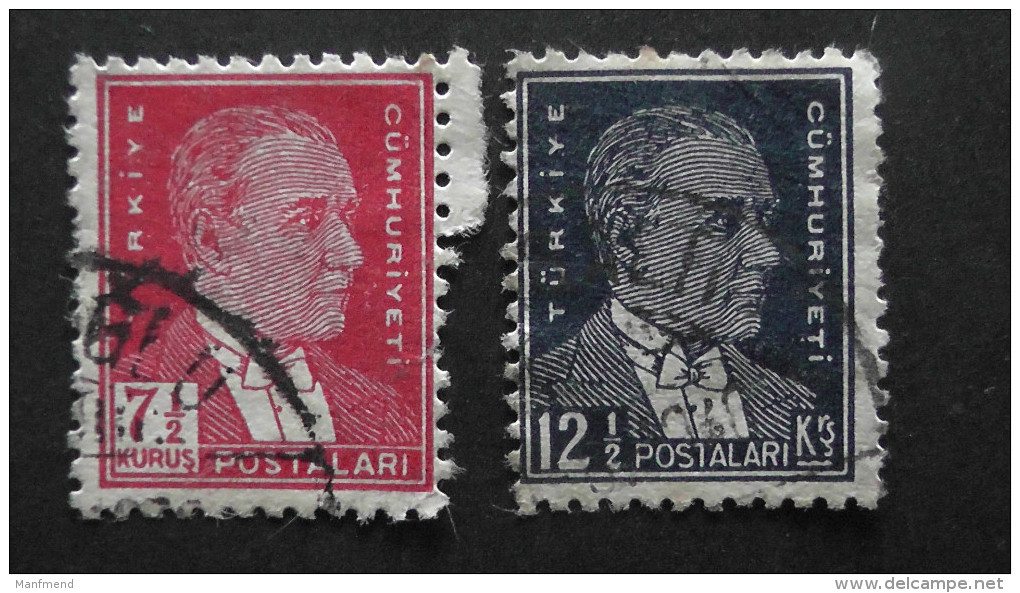 Turkey - 1931 - Mi:953,956 O - Look Scan - Gebraucht