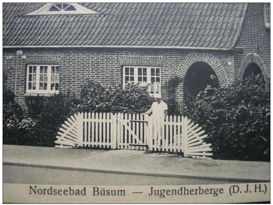 *  NORDSEEBAD BÜSUM 1932 - JUGENDHERBERGE * NACHGEBÜHR *  KLEINFORMAT * - Buesum