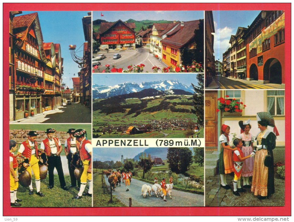 162603 / APPENZELL 789 M. - NATIONAL COSTUME , SINGER , COW , GOAT Seasonal Rotation Of Herding - Switzerland Suisse - Europe