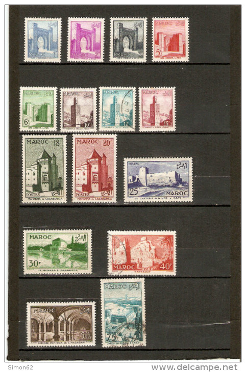 MAROC  LOT  N° 346 A 361  NEUF** /*/0   DE   1955/56 - Unused Stamps