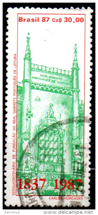 BRAZIL 1987 150th Anniv Of Royal Portuguese Reading Cabinet, Rio De Janeiro - 30cz Main Tower  FU - Oblitérés