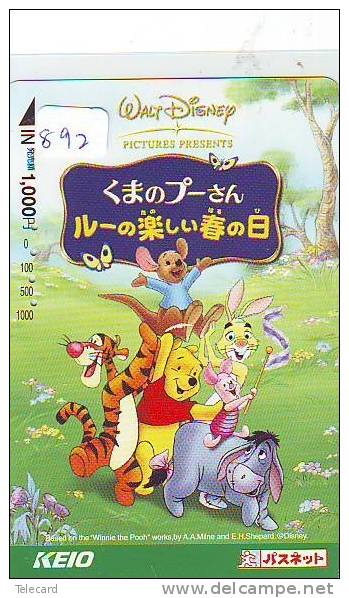 DISNEY Carte Prépayée Japon (892) DISNEY JAPAN * PREPAID CARD *  CINEMA * FILM * WINNIE THE POOH - Disney