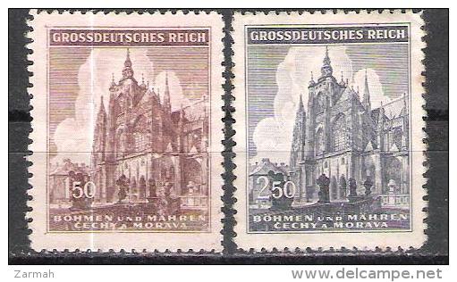 Bohême Et Moravie N° 119 à 120 Neufs Sans Gomme - Unused Stamps