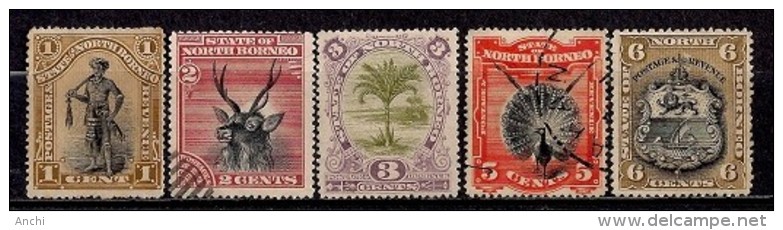 North Borneo. 1894. Y&T 52-56. - North Borneo (...-1963)