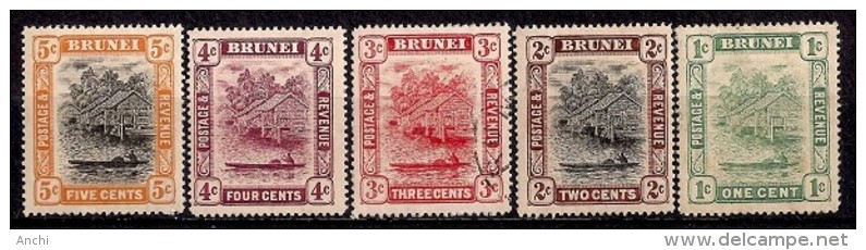 Brunei. 1908. Y&T 24-28. - Brunei (...-1984)
