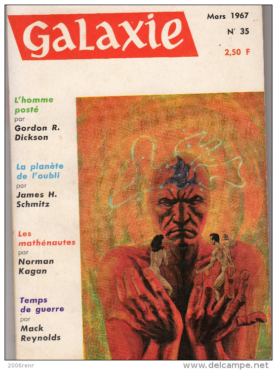 GALAXIE ANTICIPATION  N° 35 Mars 1967. (2ème Série) OPTA. Voir Sommaire. - Autres & Non Classés