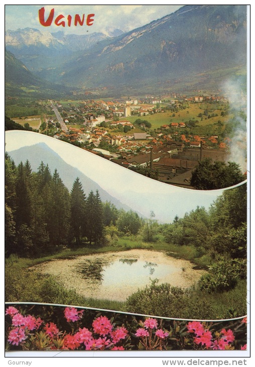 Ugine : Vue Générale Et Le Lac Mont Dessus (multivues N°12480 Ed Cellard) - Ugine