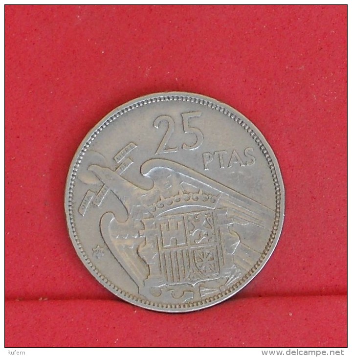 SPAIN  25  PESETAS  1957  19-58 KM# 787  -    (Nº10888) - 25 Pesetas